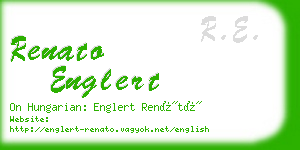 renato englert business card